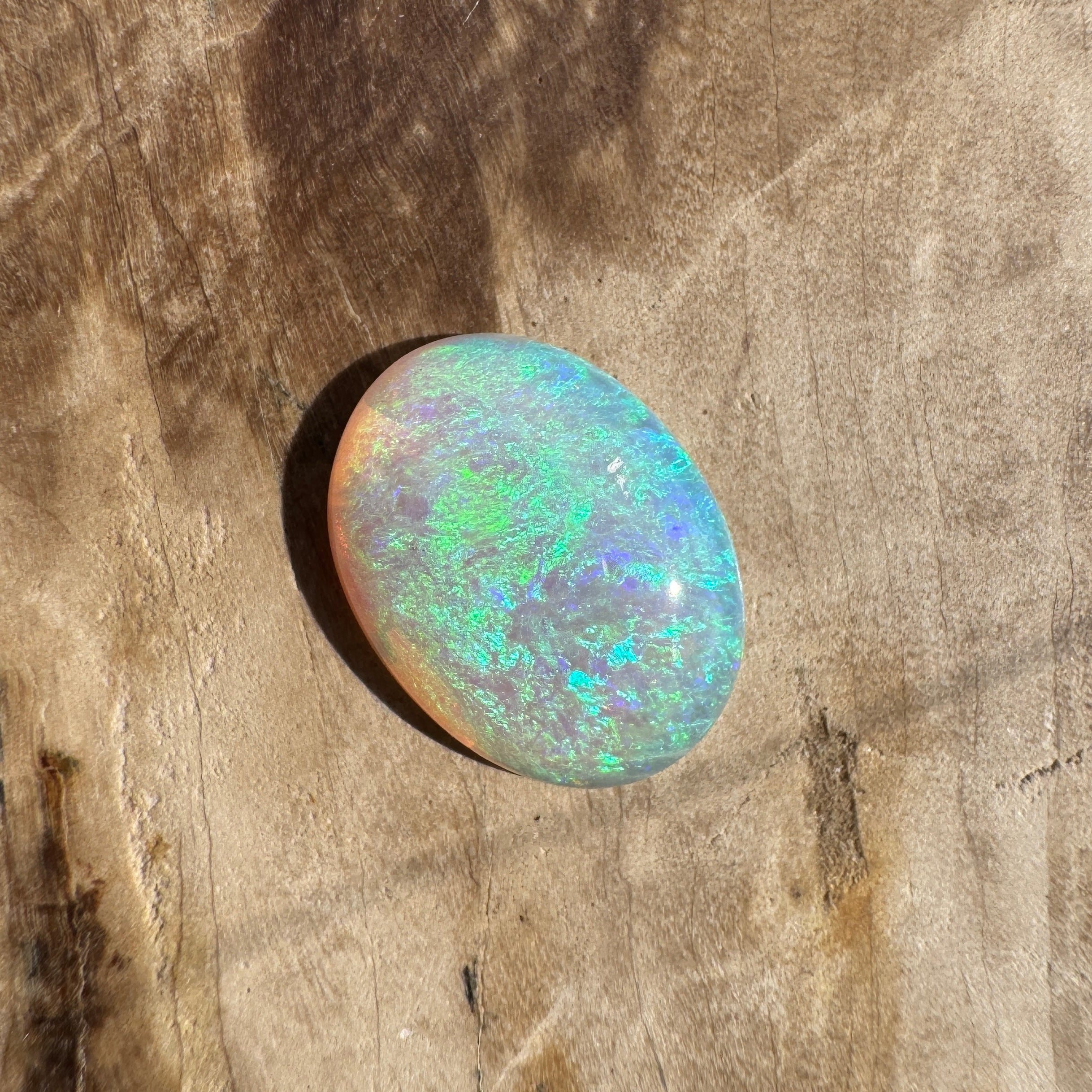 1.6ct Lightning Ridge Dark Crystal Opal | Solid Australian Opal | Hand-Cut
