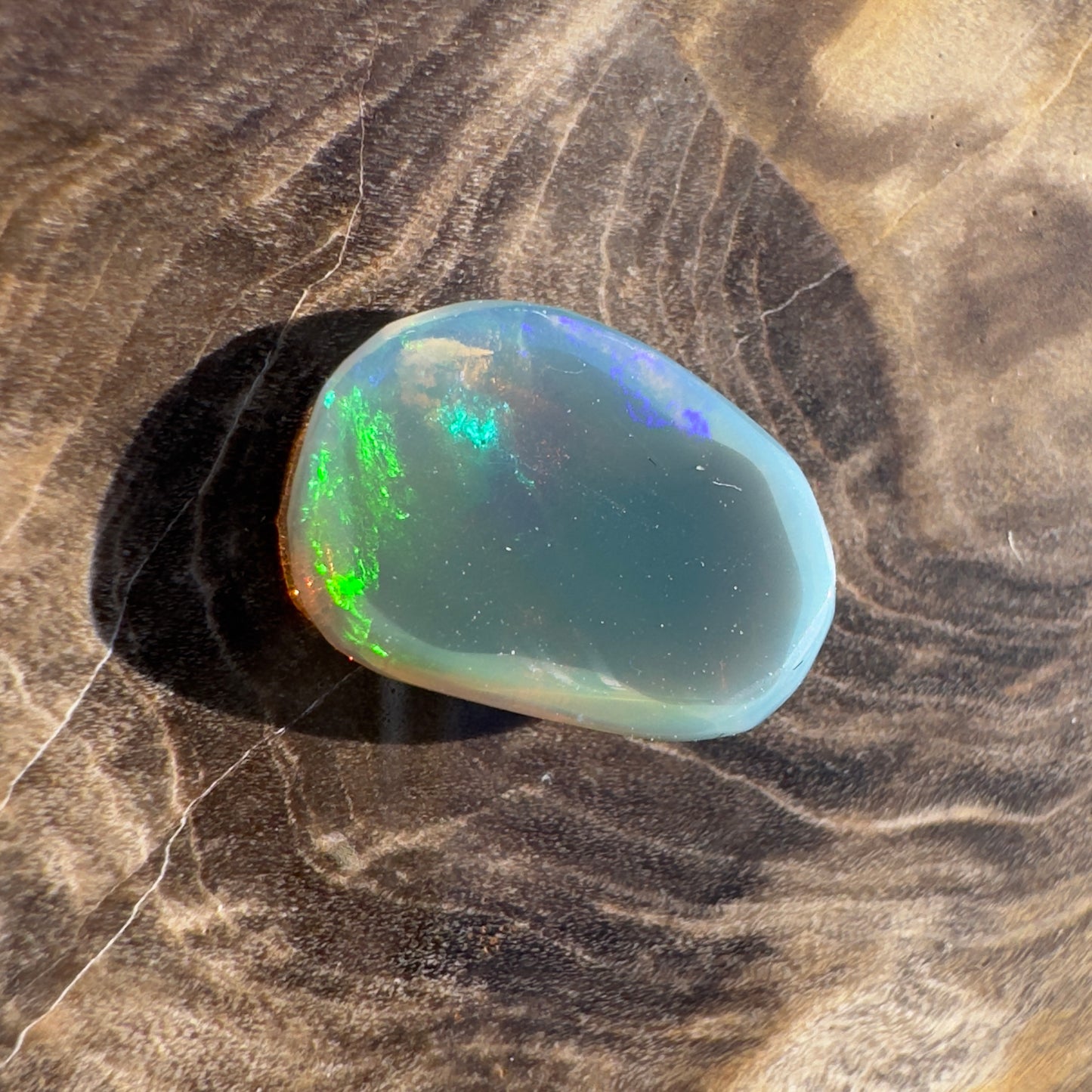 Lightning Ridge Semi Black Opal 1.7carat Solid Hand-Cut