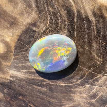 Lightning Ridge Semi Black Opal 1.0carat Solid Hand-Cut