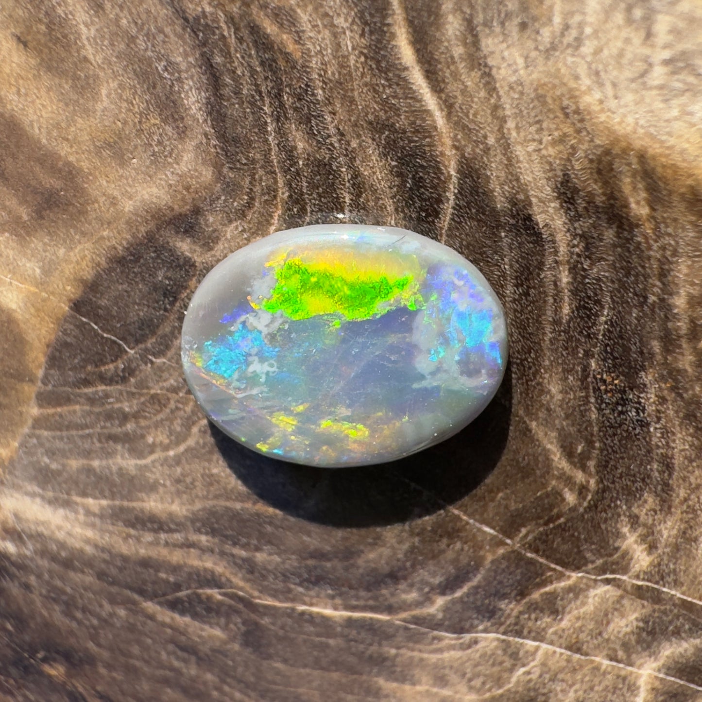 Lightning Ridge Semi Black Opal 1.0carat Solid Hand-Cut