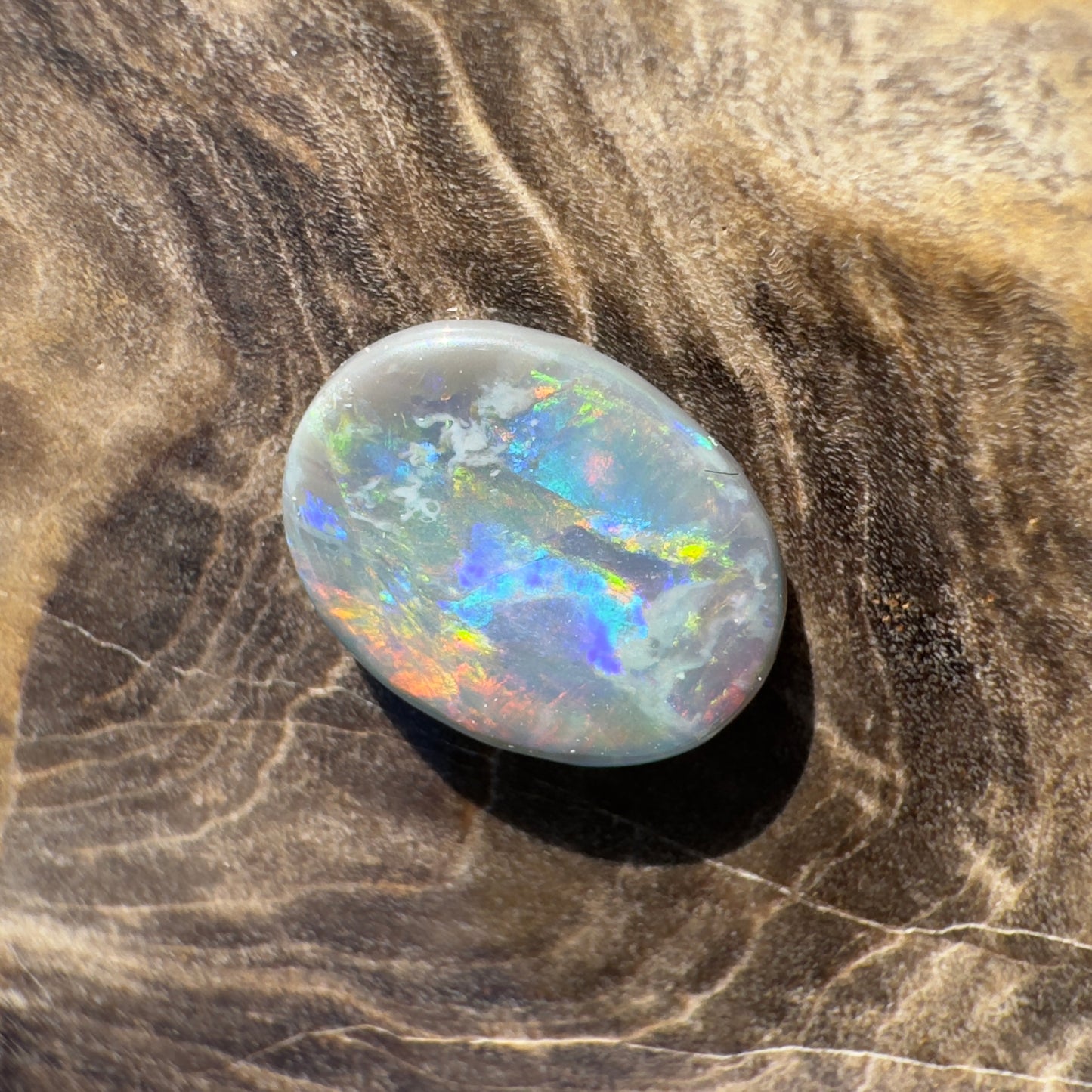 Lightning Ridge Semi Black Opal 1.0carat Solid Hand-Cut