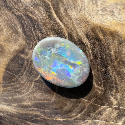 Lightning Ridge Semi Black Opal 1.0carat Solid Hand-Cut