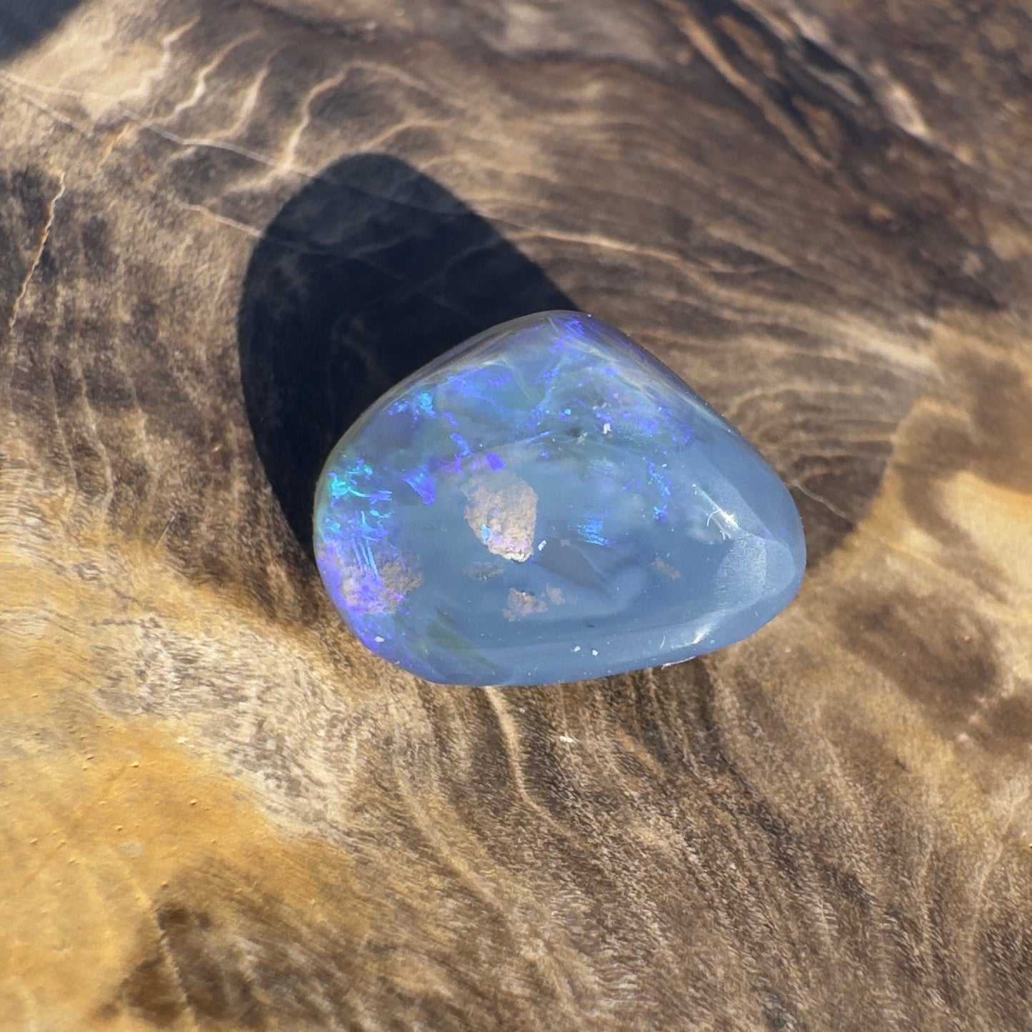 Lightning Ridge Semi Black Opal 4.6carat Solid Hand-Cut