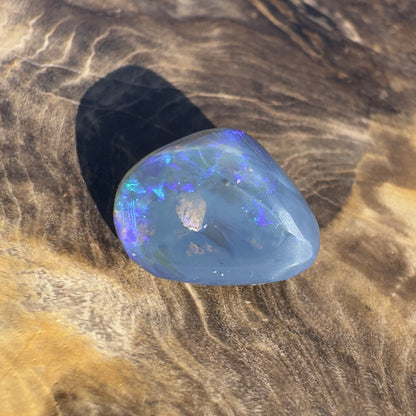 Lightning Ridge Semi Black Opal 4.6carat Solid Hand-Cut