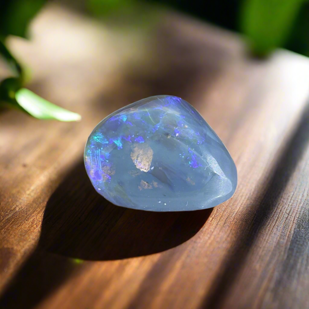 Lightning Ridge Semi Black Opal 4.6carat Solid Hand-Cut