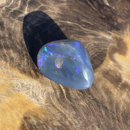 Lightning Ridge Semi Black Opal 4.6carat Solid Hand-Cut