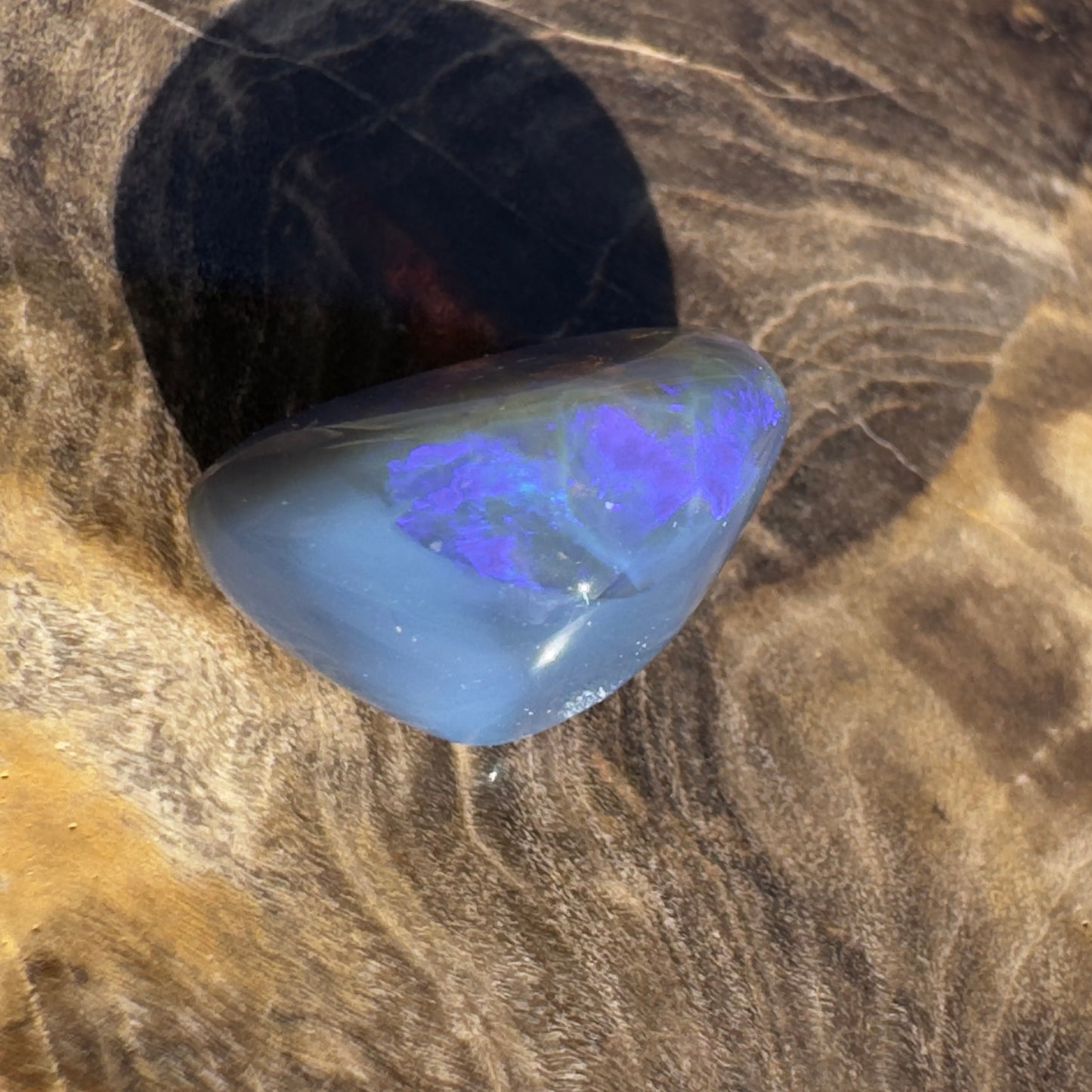 Lightning Ridge Semi Black Opal 4.6carat Solid Hand-Cut