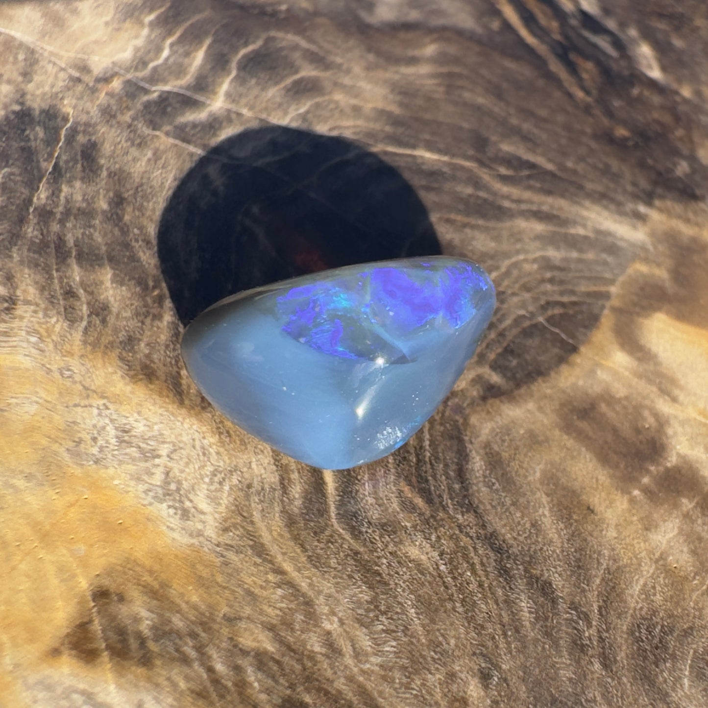 Lightning Ridge Semi Black Opal 4.6carat Solid Hand-Cut