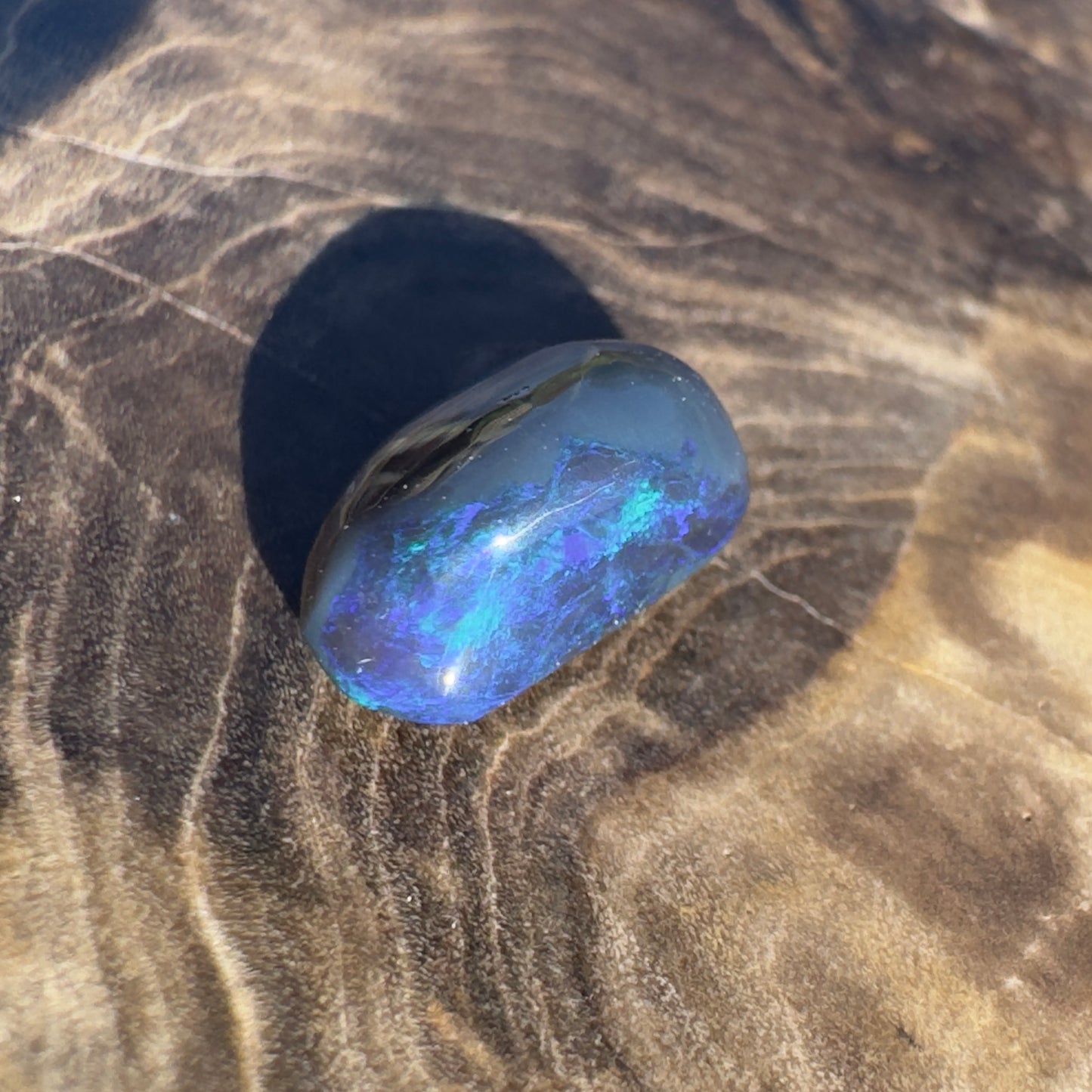 Lightning Ridge Semi Black Opal 1.5carat Solid Hand-Cut