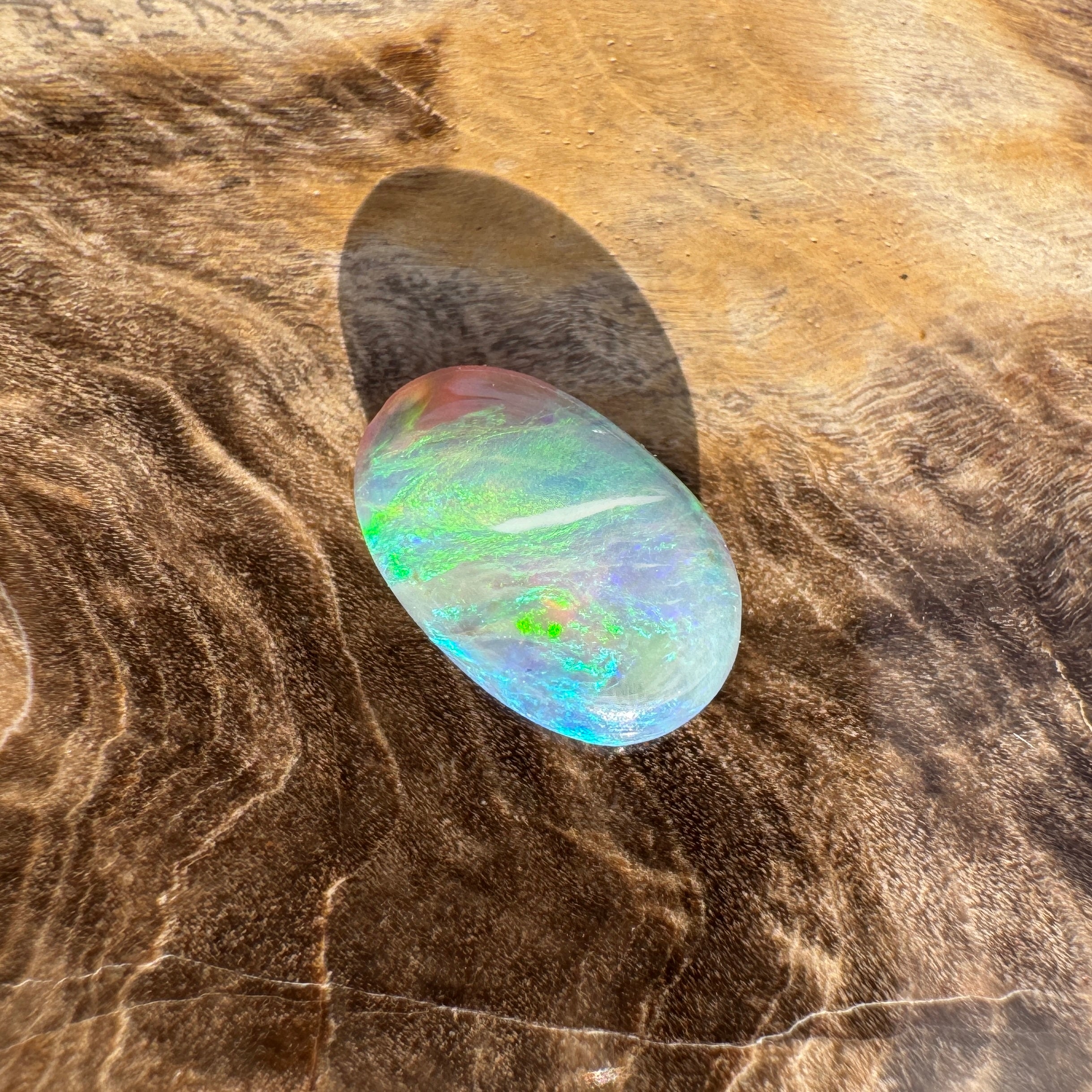 1ct Lightning Ridge Opal | Solid Australian Opal | Hand-Cut