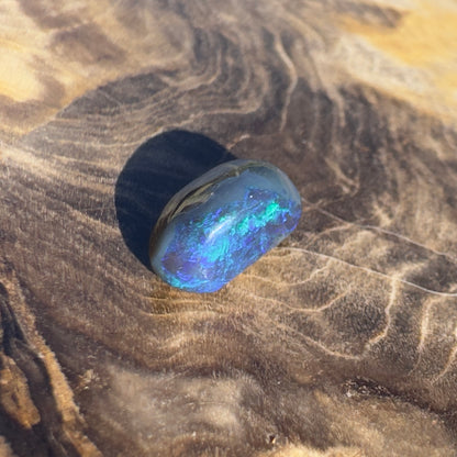 Lightning Ridge Semi Black Opal 1.5carat Solid Hand-Cut