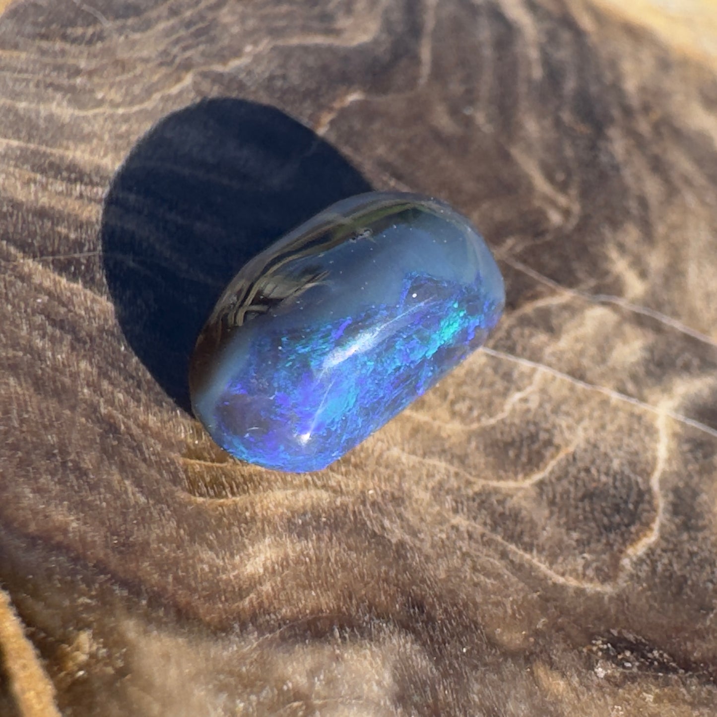 Lightning Ridge Semi Black Opal 1.5carat Solid Hand-Cut