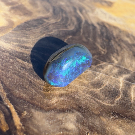 Lightning Ridge Semi Black Opal 1.5carat Solid Hand-Cut