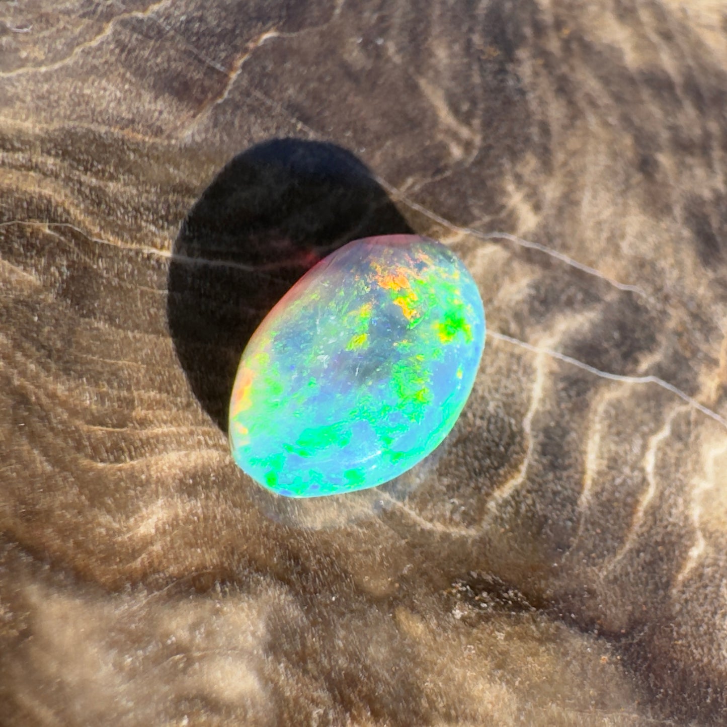 Lightning Ridge Semi Black Opal 1.1carat Solid Hand-Cut