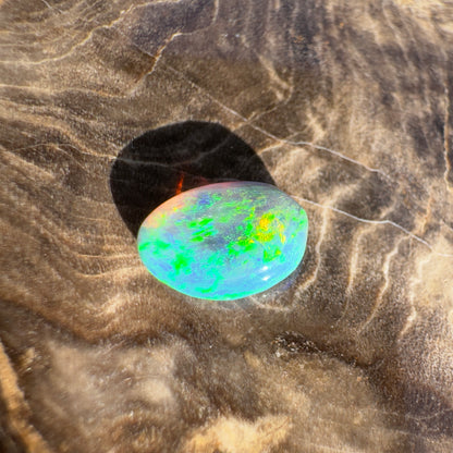 Lightning Ridge Semi Black Opal 1.1carat Solid Hand-Cut