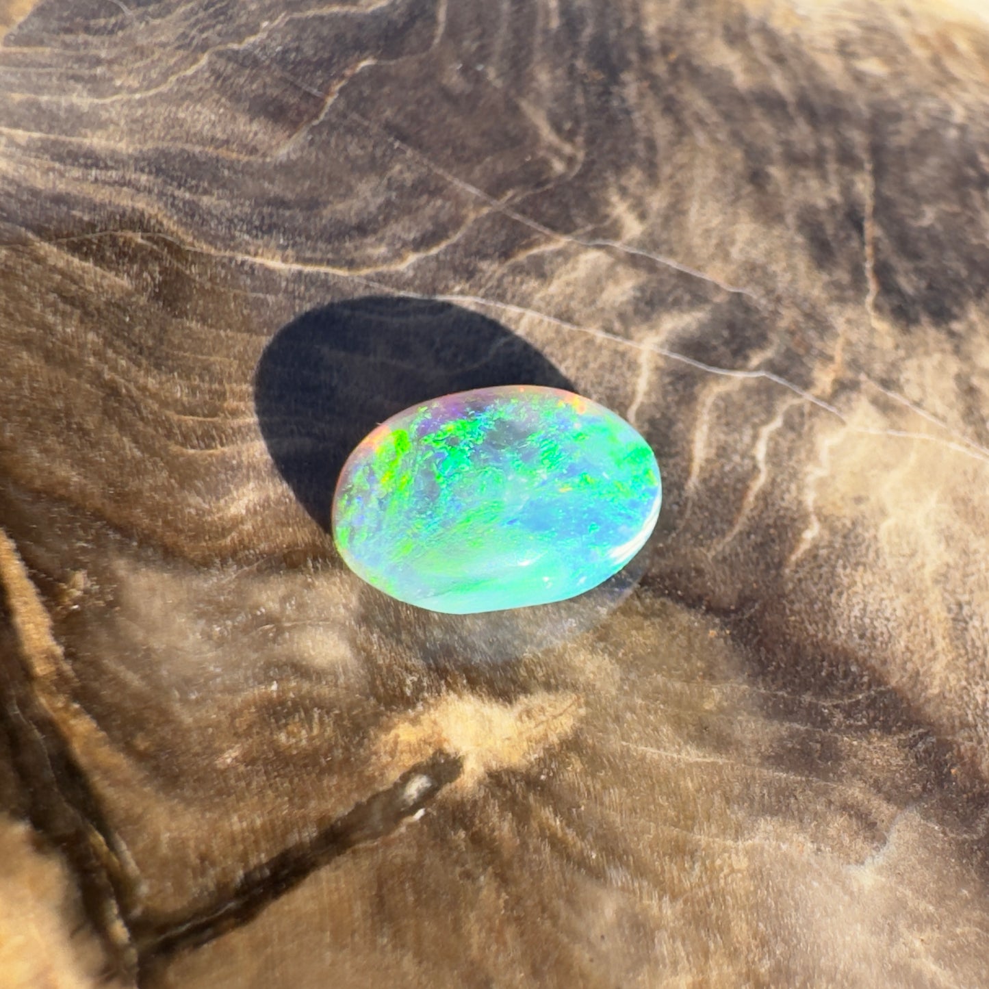 Lightning Ridge Semi Black Opal 1.1carat Solid Hand-Cut