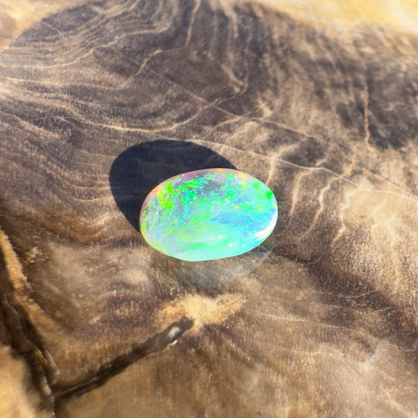 Lightning Ridge Semi Black Opal 1.1carat Solid Hand-Cut