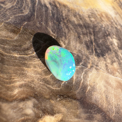 Lightning Ridge Semi Black Opal 1.1carat Solid Hand-Cut