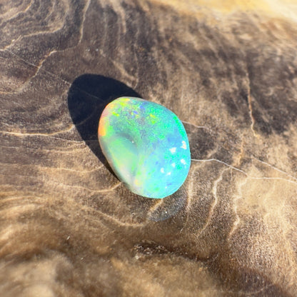 Lightning Ridge Semi Black Opal 1.1carat Solid Hand-Cut