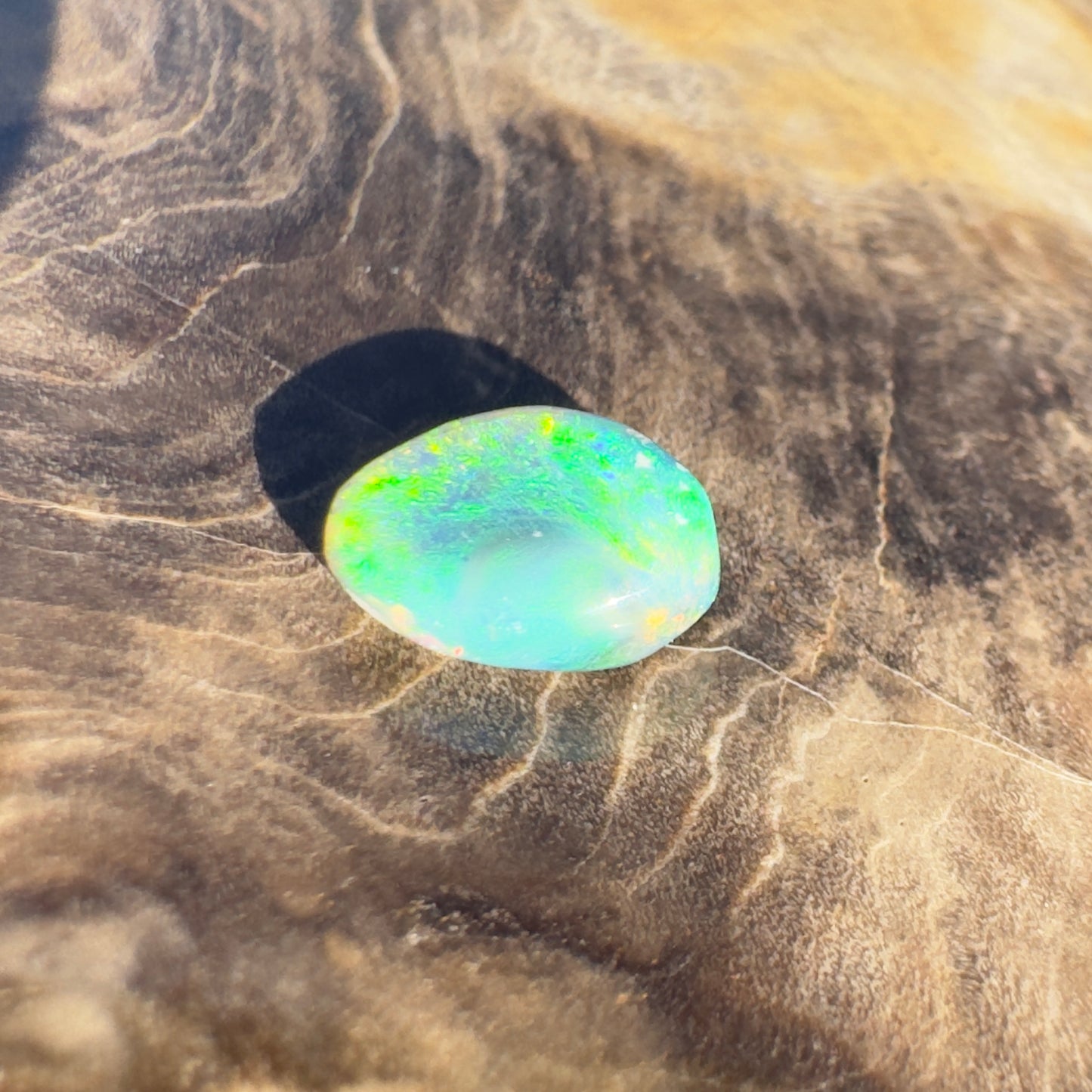 Lightning Ridge Semi Black Opal 1.1carat Solid Hand-Cut