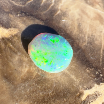 Lightning Ridge Semi Black Opal 0.7carat Solid Hand-Cut