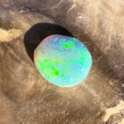 Lightning Ridge Semi Black Opal 0.7carat Solid Hand-Cut