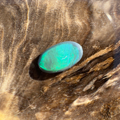 Lightning Ridge Black Opal 0.3carat Solid Hand-Cut