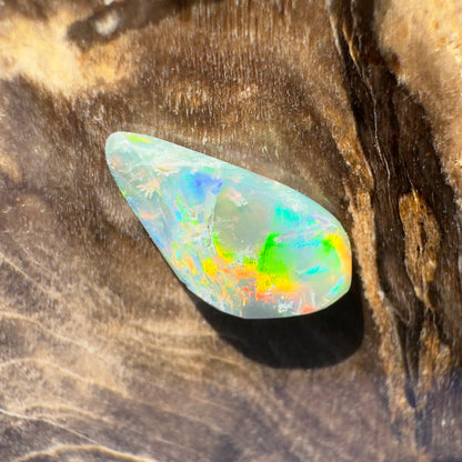 Lightning Ridge Semi Black Opal 0.4carat Solid Hand-Cut