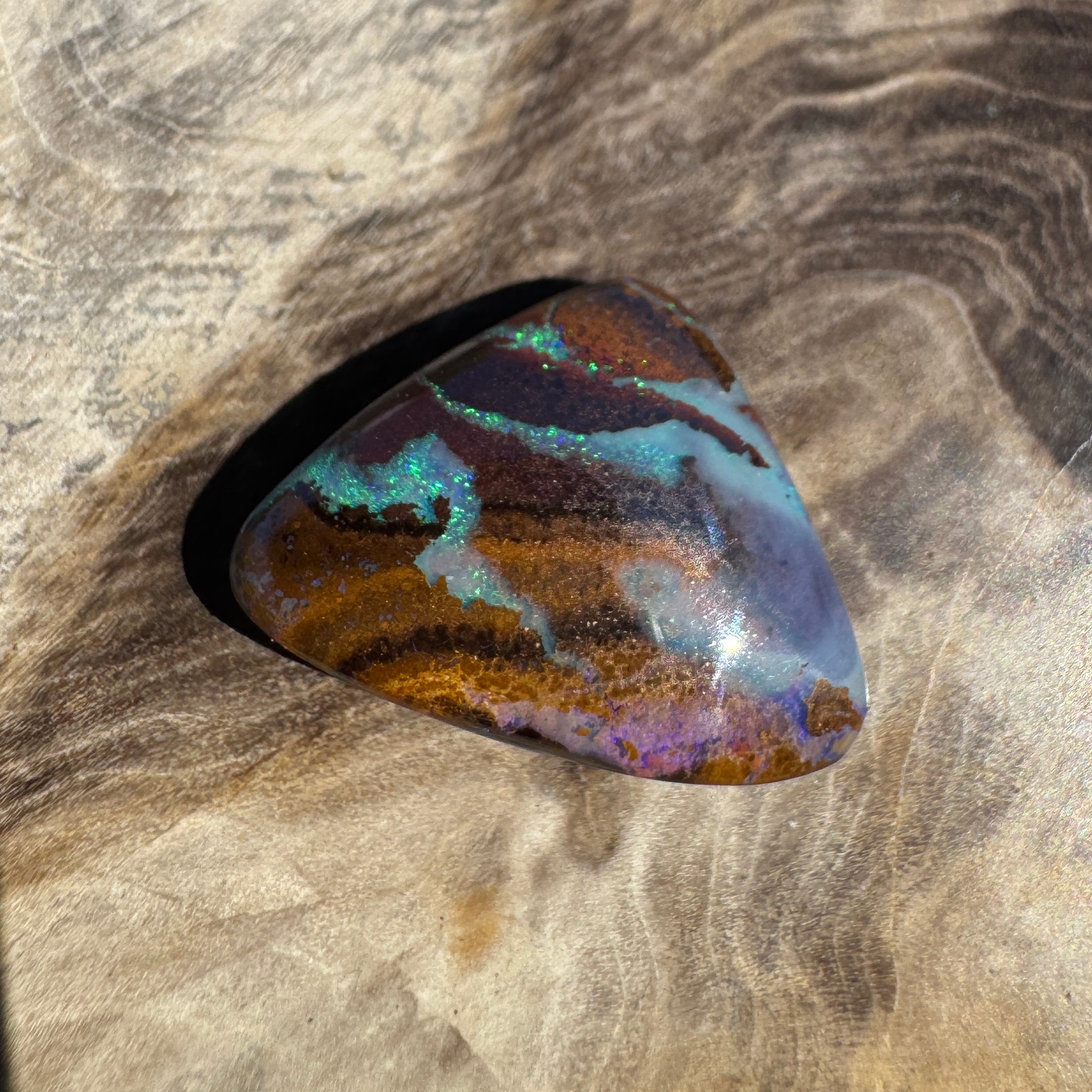 8ct Queensland Boulder Opal | Solid Australian Opal | Hand-Cut