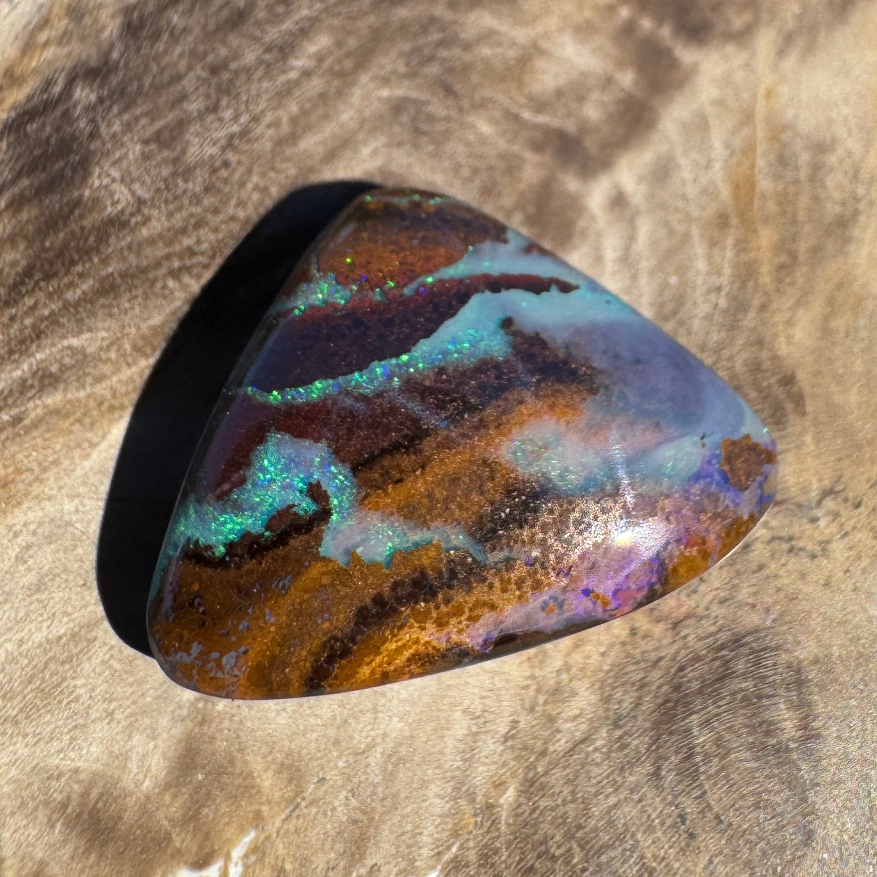 8ct Queensland Boulder Opal | Solid Australian Opal | Hand-Cut