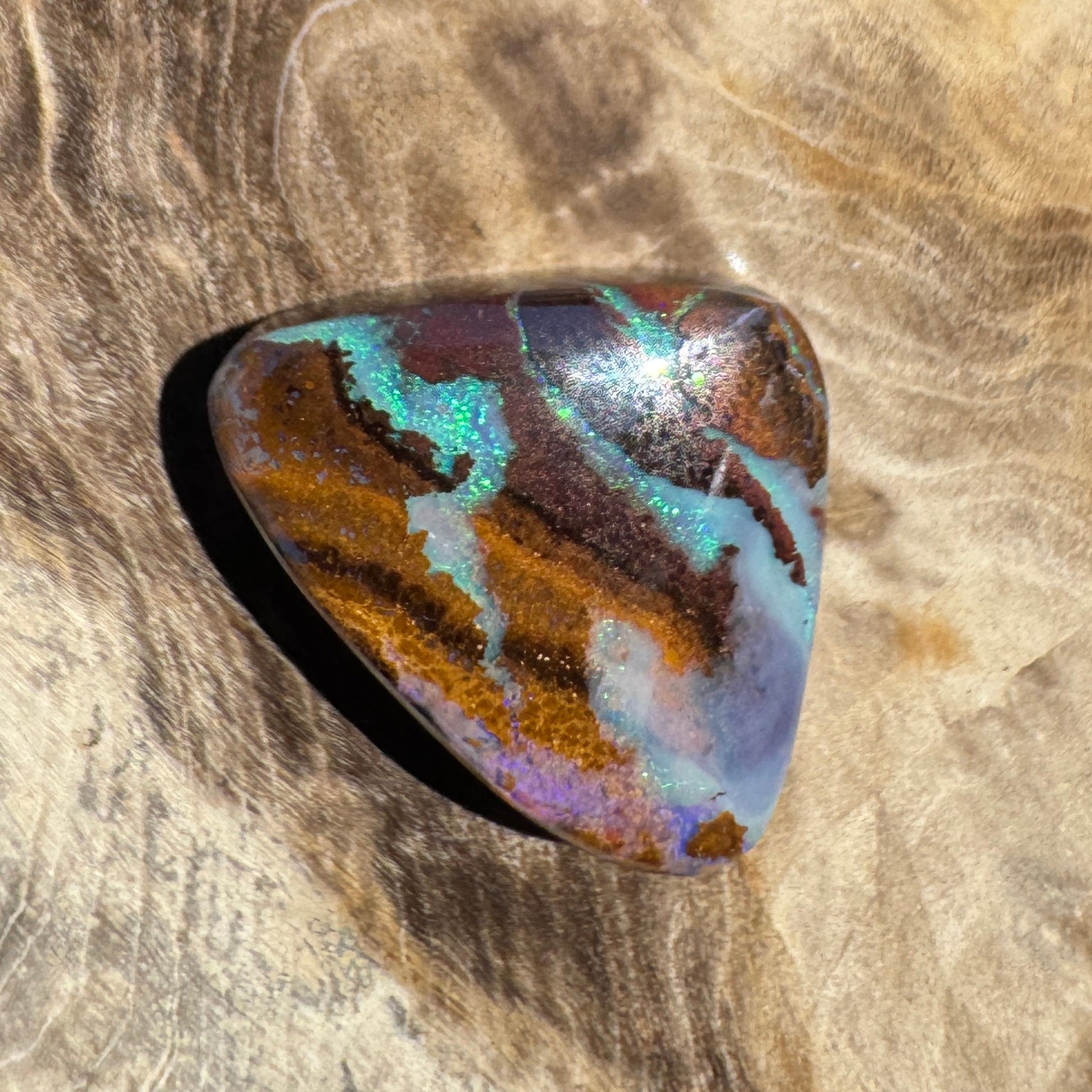 8ct Queensland Boulder Opal | Solid Australian Opal | Hand-Cut