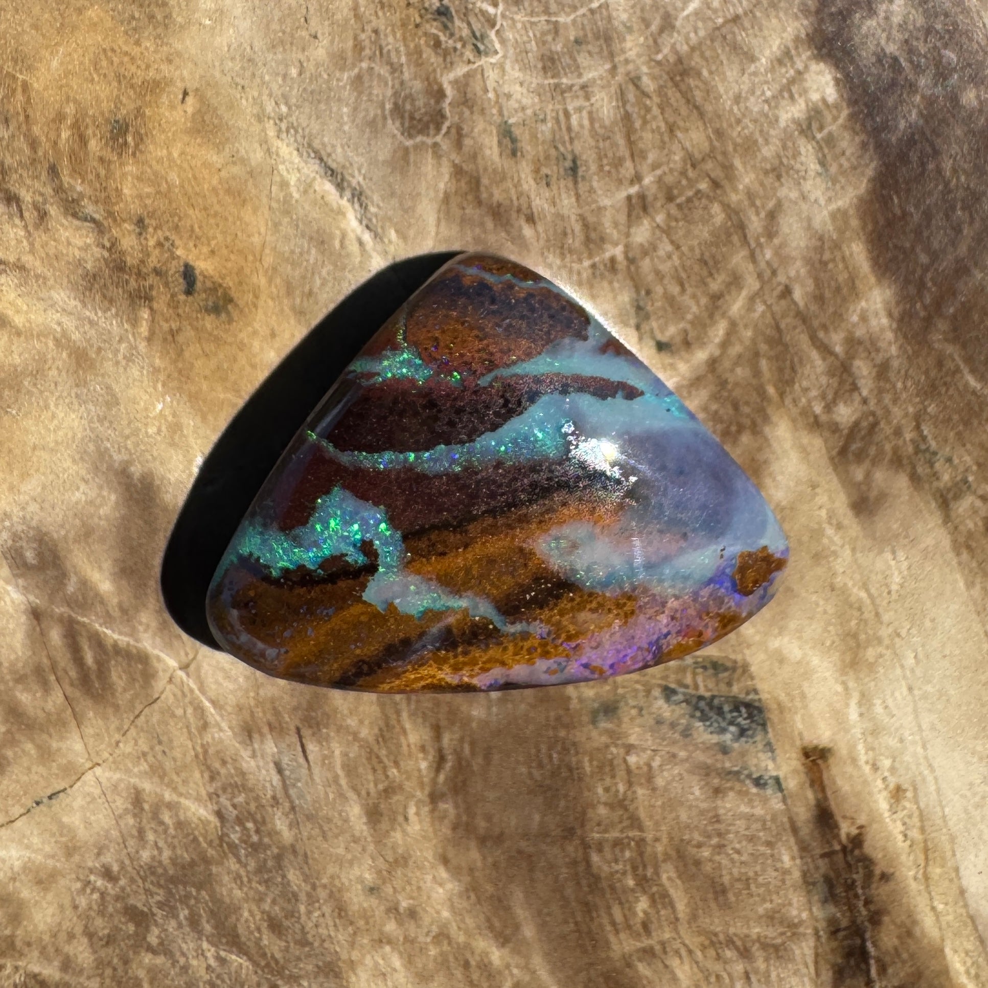 8ct Queensland Boulder Opal | Solid Australian Opal | Hand-Cut