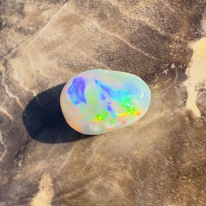 Lightning Ridge Semi Black Opal 0.9carat Solid Hand-Cut