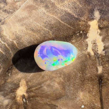 Lightning Ridge Semi Black Opal 0.9carat Solid Hand-Cut