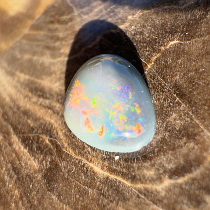 Lightning Ridge Semi Black Opal 0.4carat Solid Hand-Cut