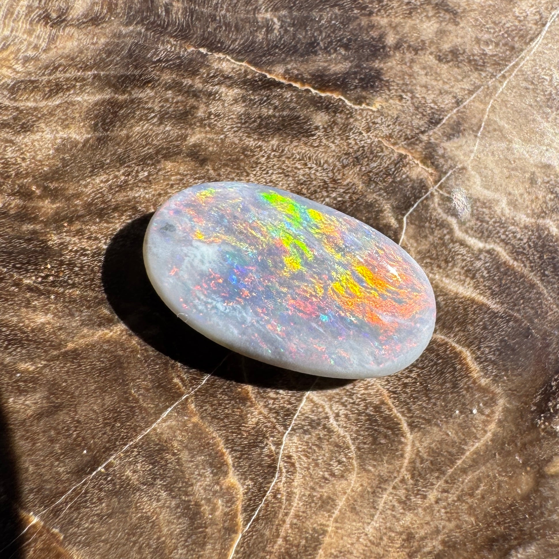1ct Lightning Ridge Semi Black Opal | Solid Australian Opal | Hand-Cut