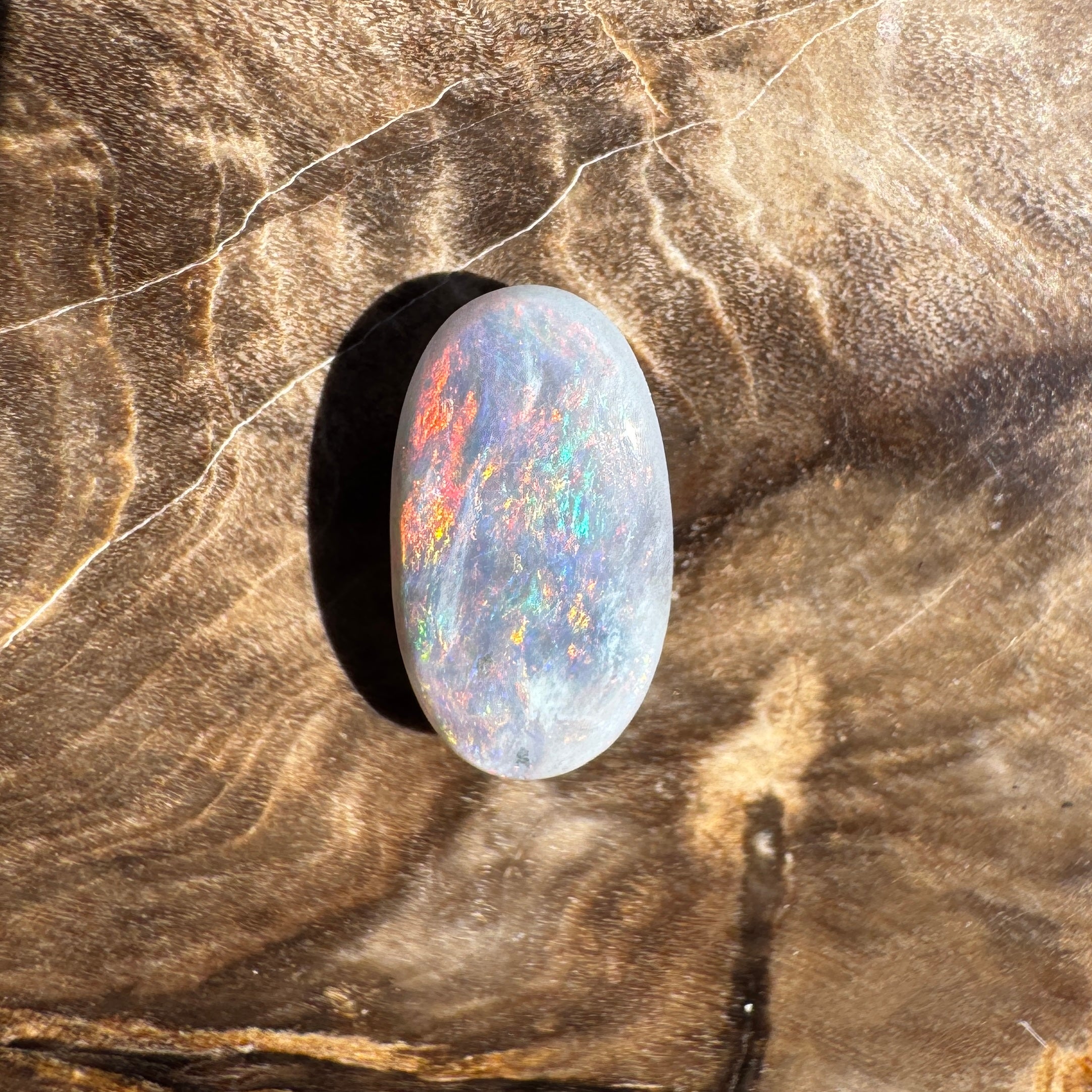 1ct Lightning Ridge Semi Black Opal | Solid Australian Opal | Hand-Cut