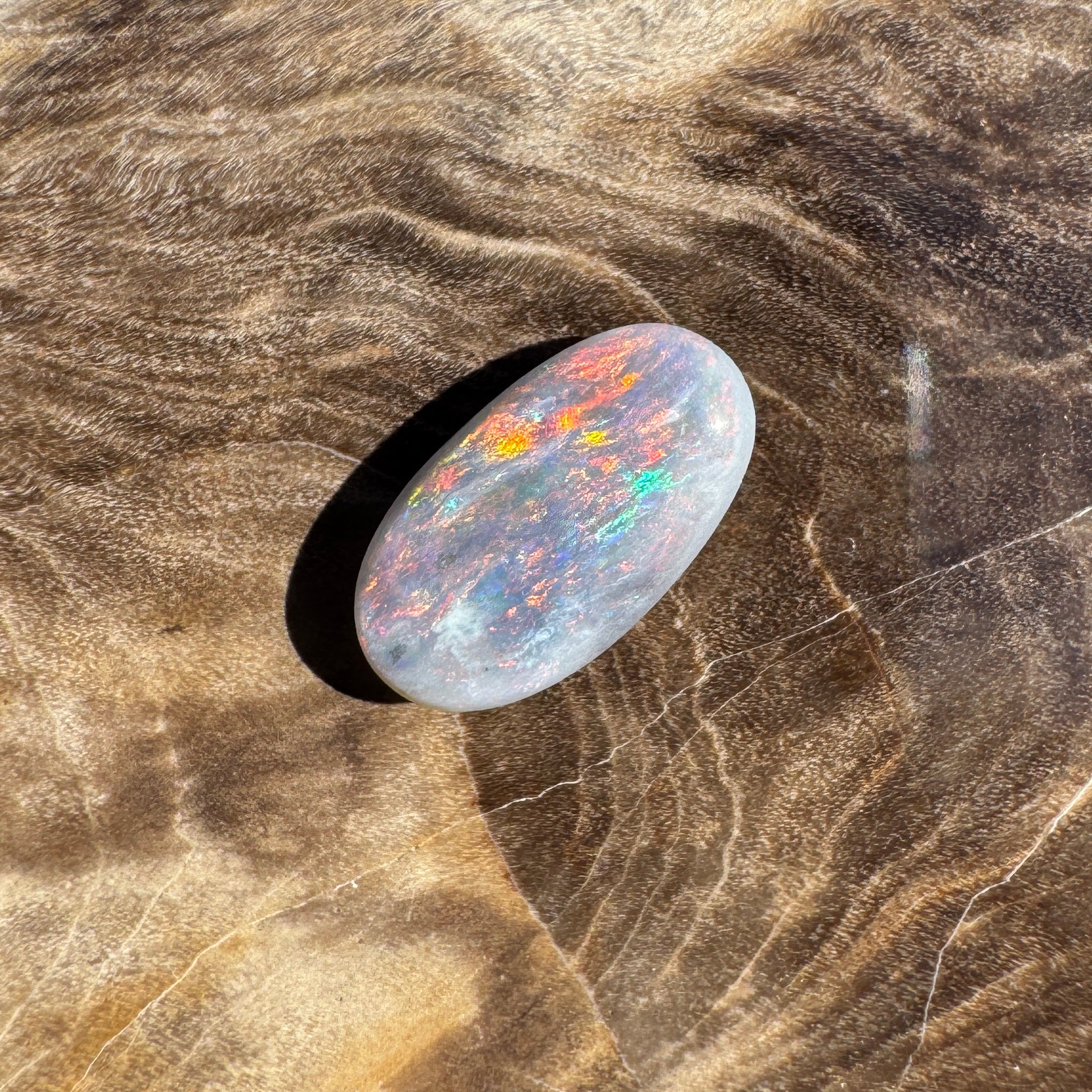 1ct Lightning Ridge Semi Black Opal | Solid Australian Opal | Hand-Cut