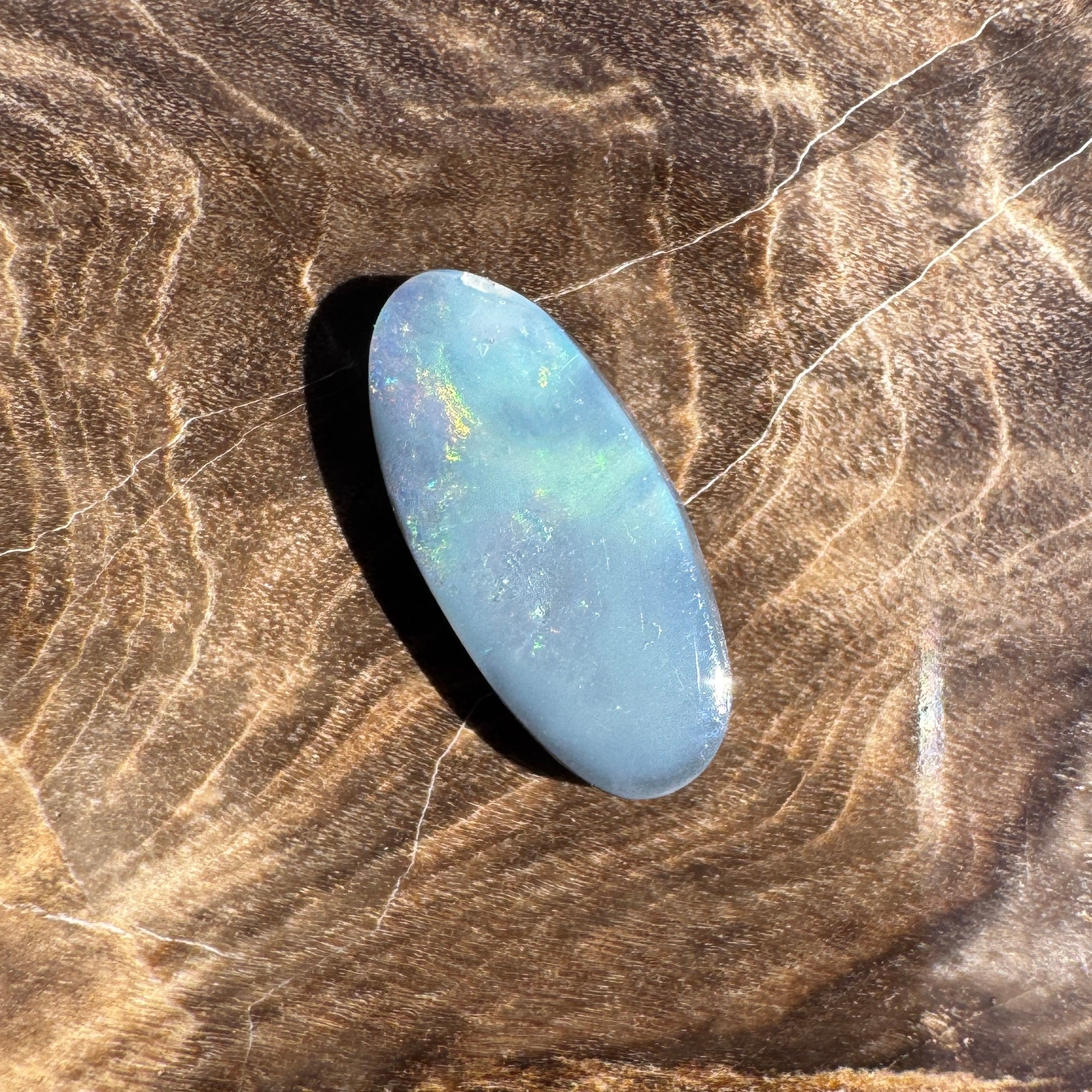 0.7ct Lightning Ridge Semi Black Opal | Solid Australian Opal | Hand-Cut