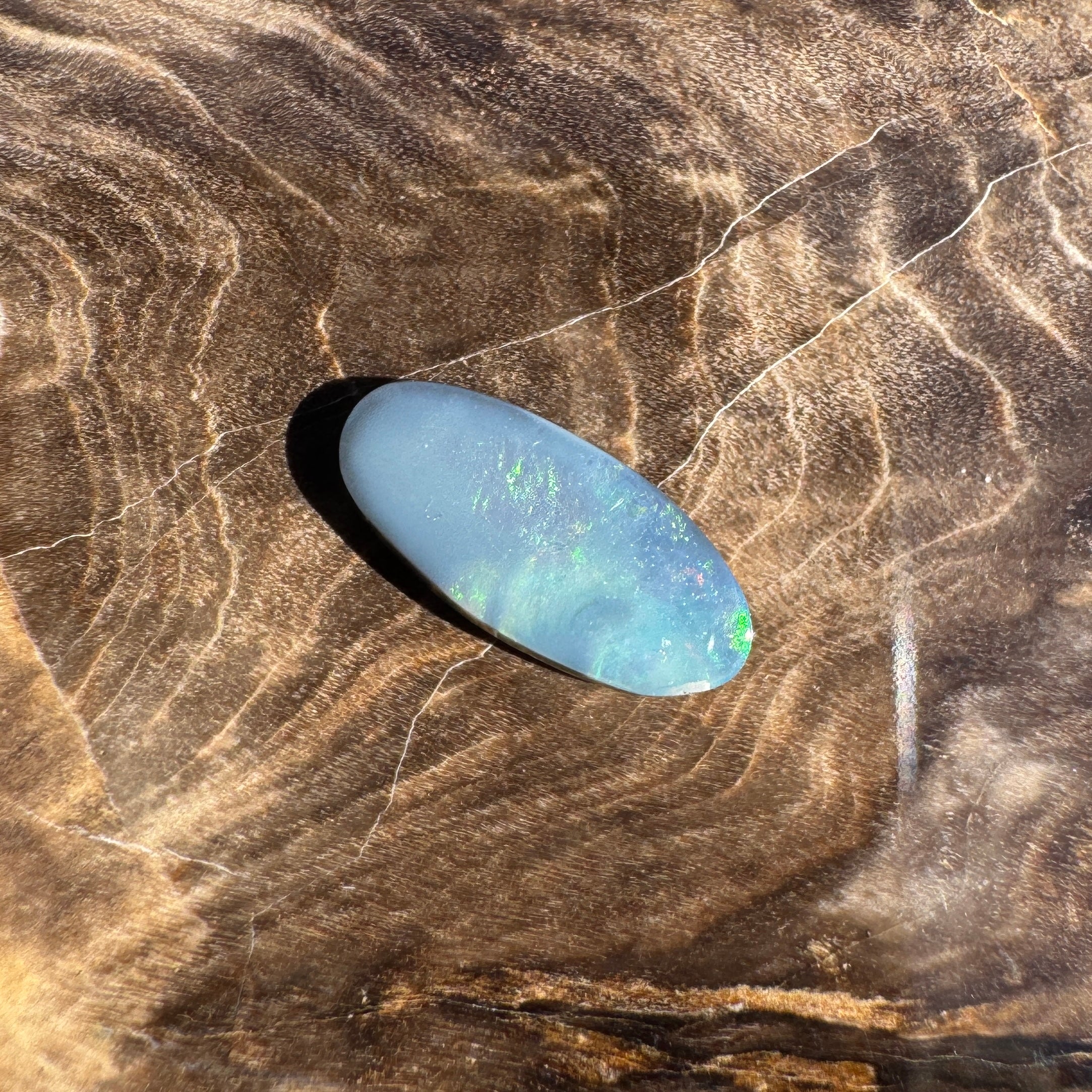 0.7ct Lightning Ridge Semi Black Opal | Solid Australian Opal | Hand-Cut