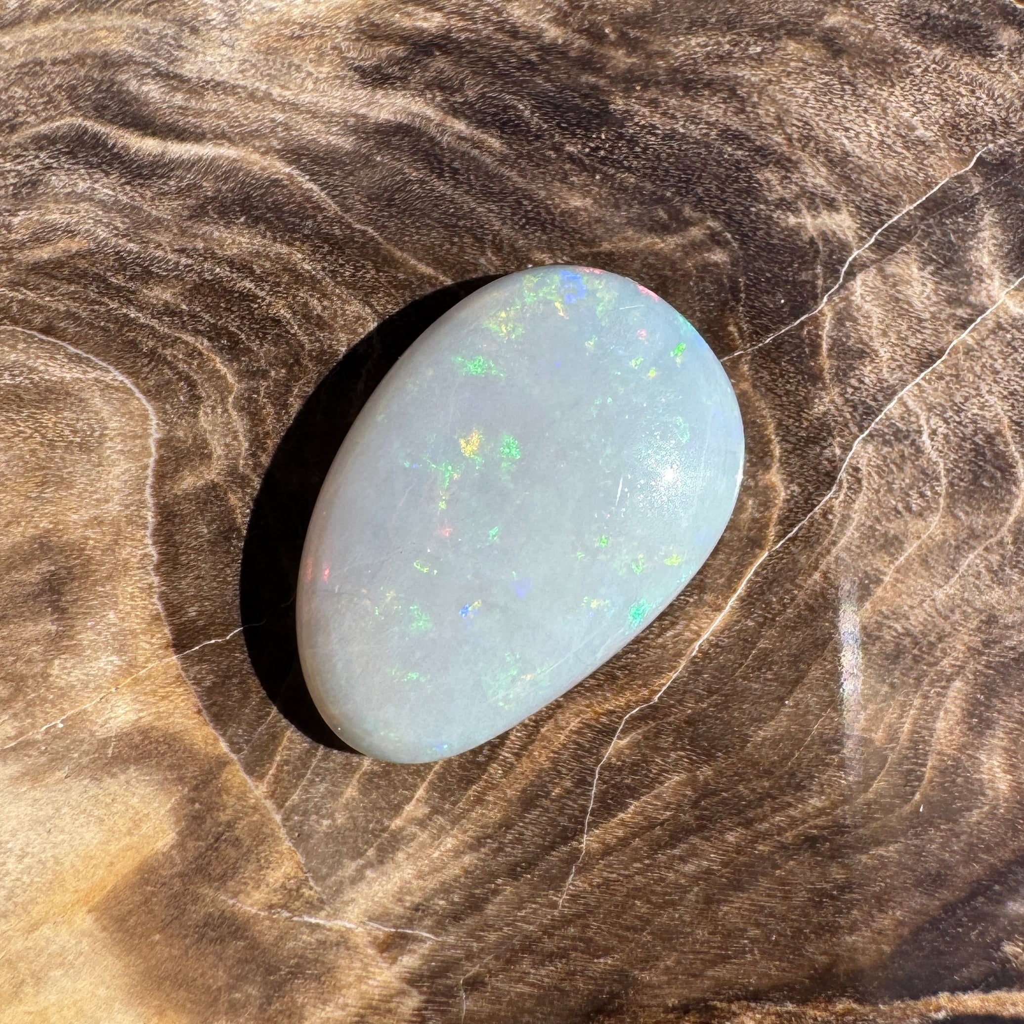 2.6ct Lightning Ridge Dark Crystal Opal | Solid Australian Opal | Hand-Cut