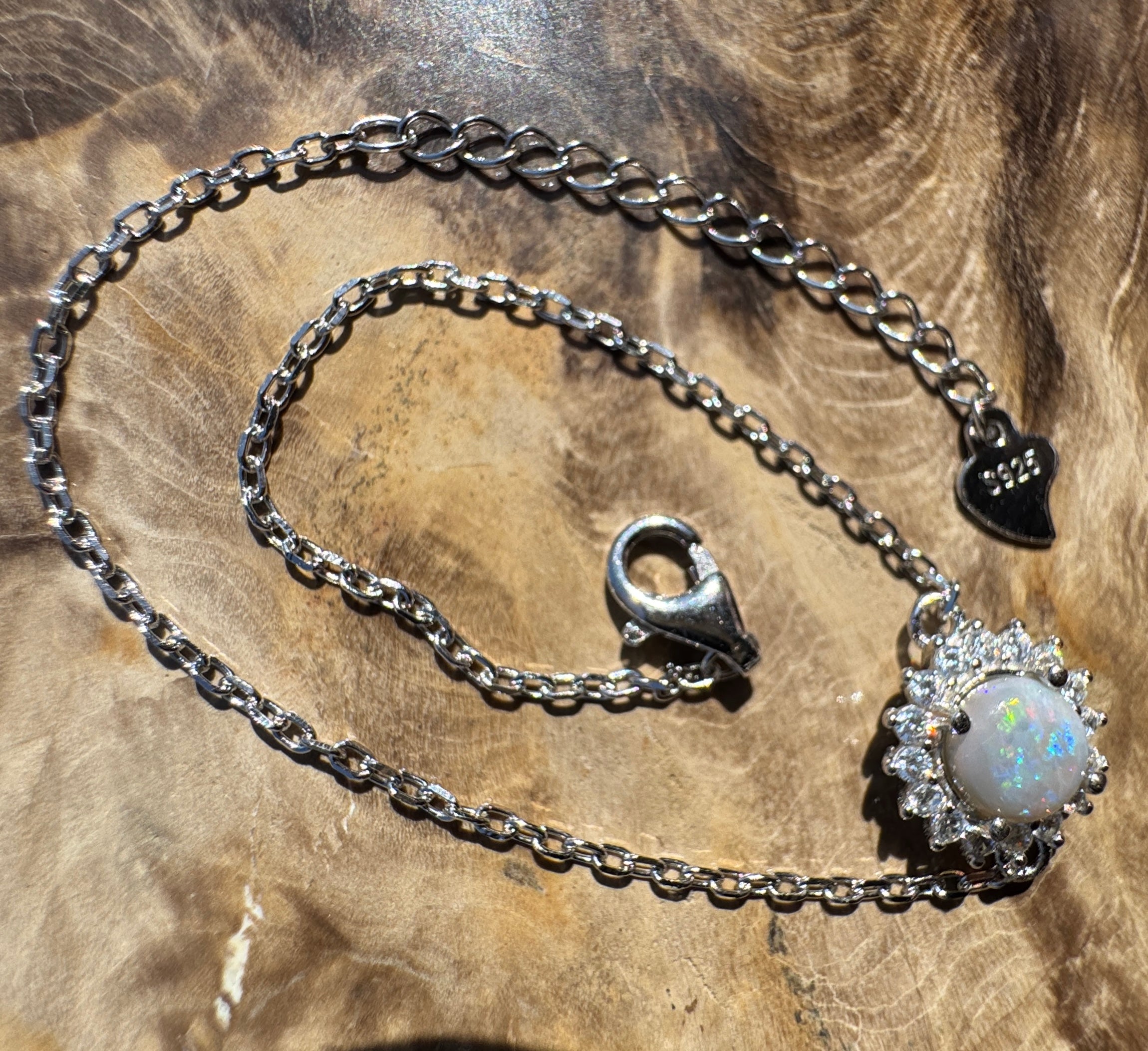 0.8ct Coober Pedy Opal Bracelet ~ 'Arckaringa Ochre Bloom' | 925 Sterling Silver | Solid Australian Opal