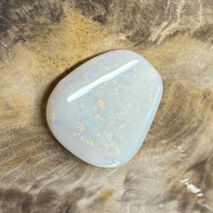 Hand-Cut Solid Lightning Ridge White Opal 3.7carat