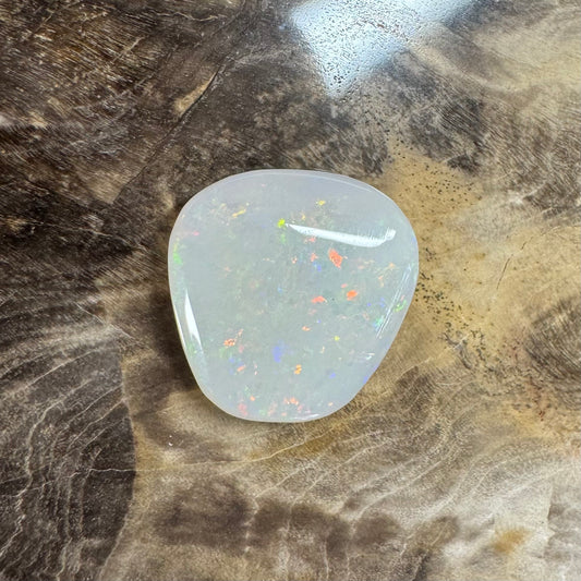 Hand-Cut Solid Lightning Ridge White Opal 3.7carat