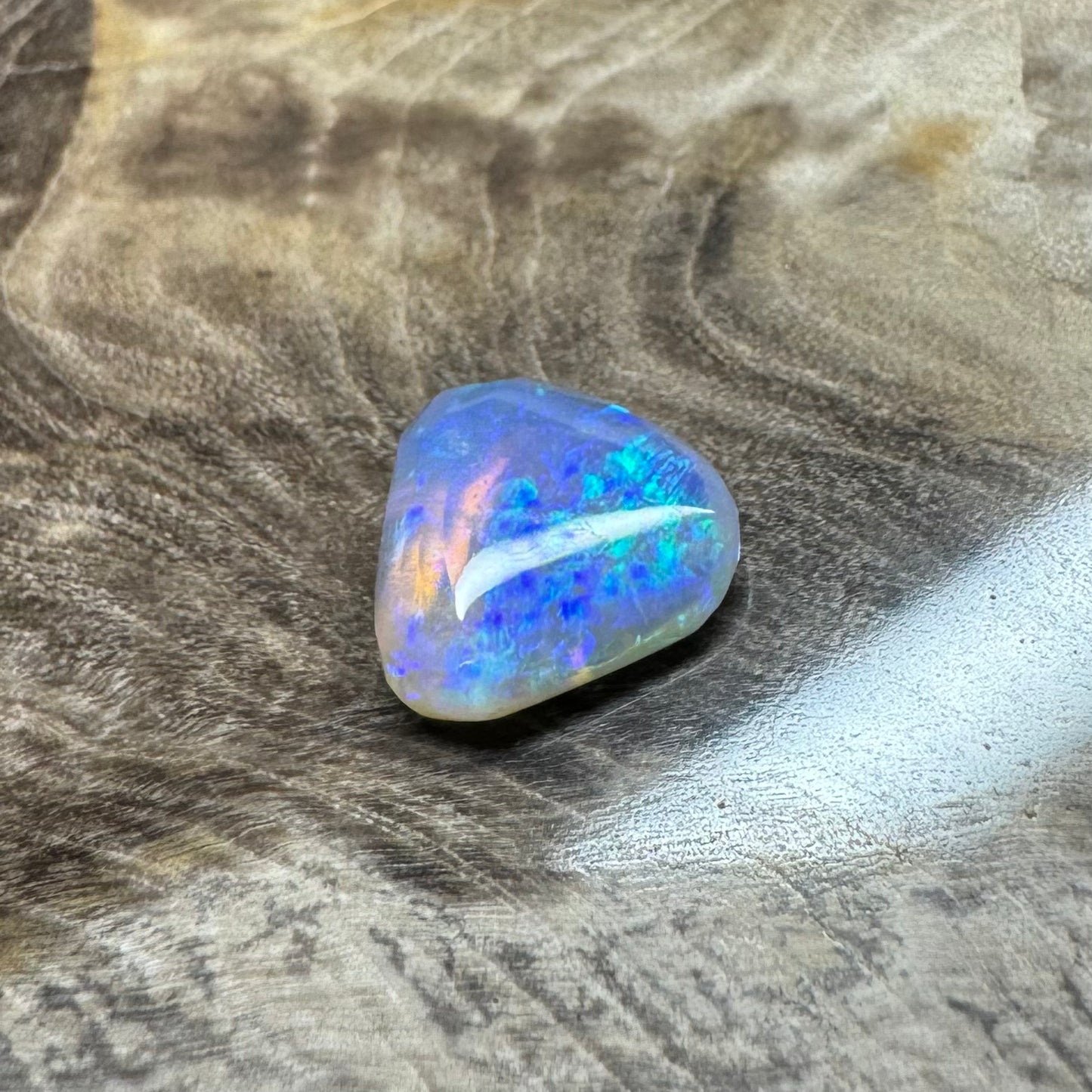 Hand-Cut Solid Lightning Ridge Opal 1.1carat