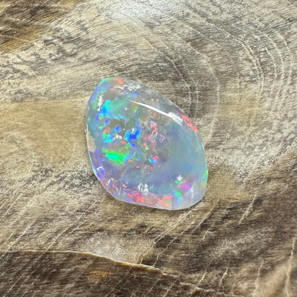 Hand-Cut Solid Lightning Ridge Semi Black Opal 1.2carat