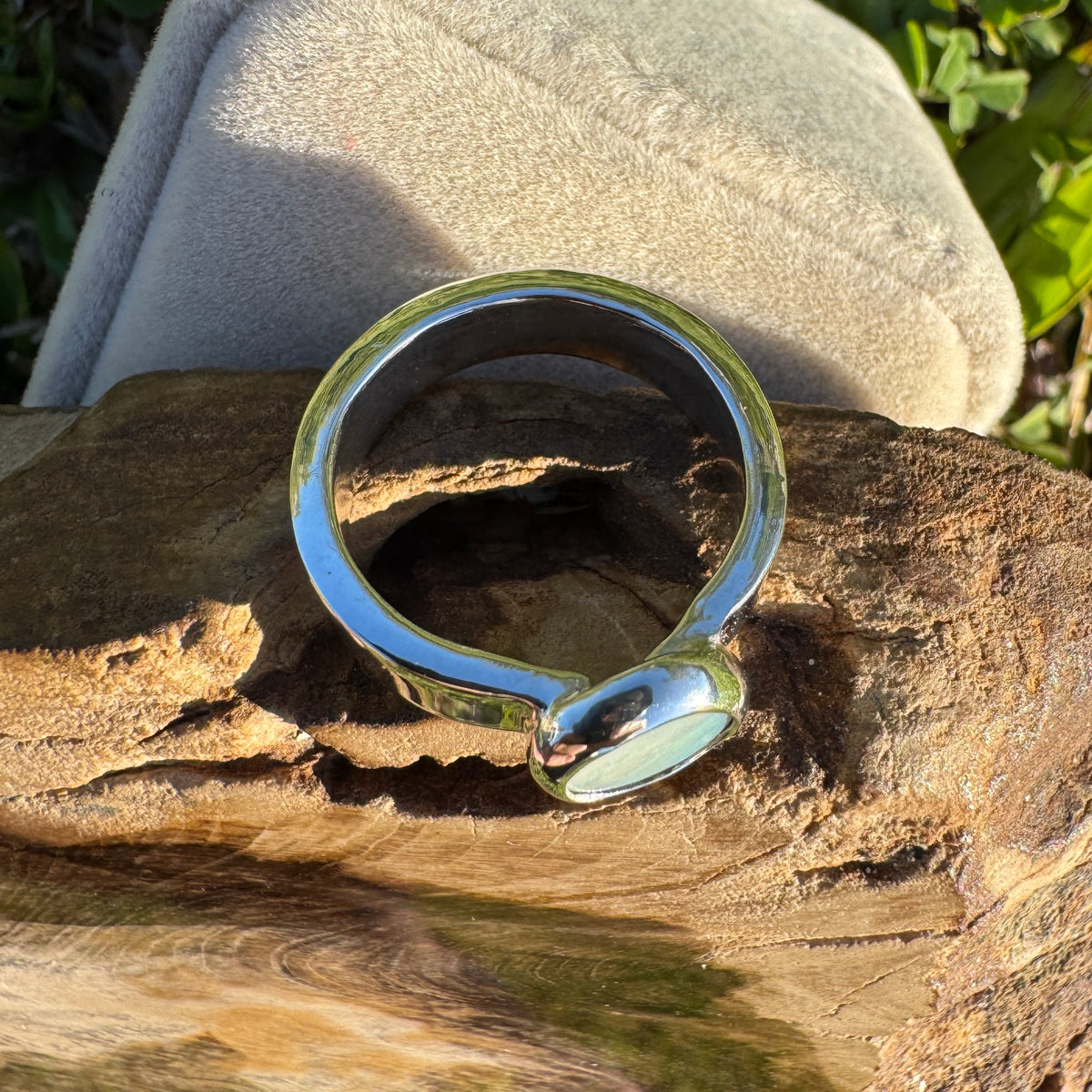 0.9ct Lightning Ridge Opal Ring ~ 'Sunshine Coast Blaze' | 925 Sterling Silver | Solid Australian Opal