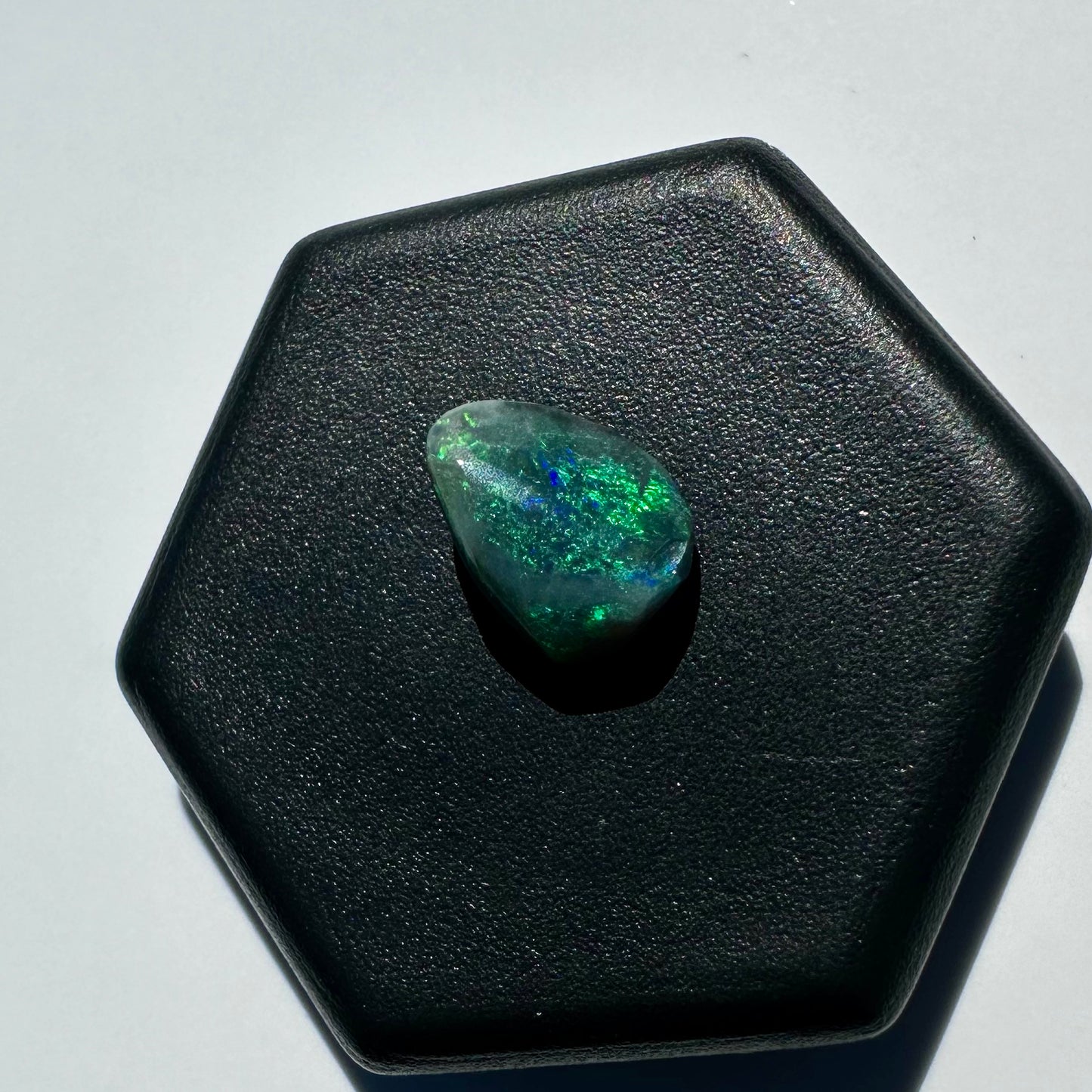 Lightning Ridge Semi Black Opal 0.8carat Solid Hand-Cut Luxury - Iona Opal Australia