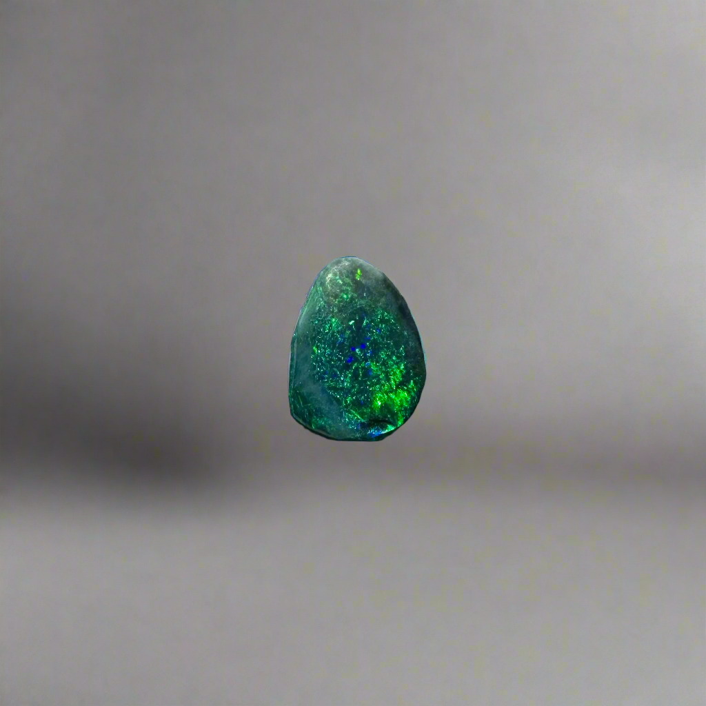 Lightning Ridge Semi Black Opal 0.8carat Solid Hand-Cut Luxury