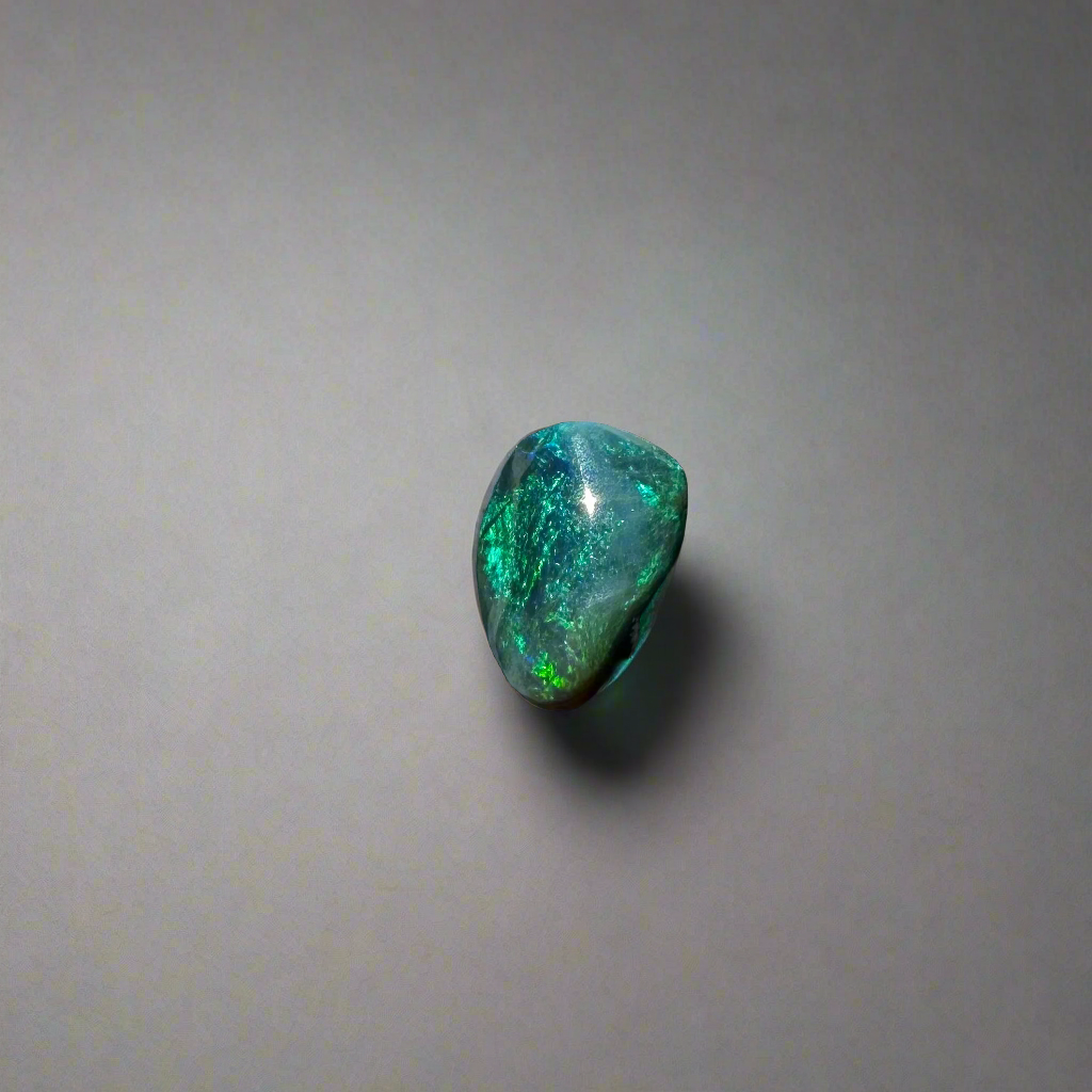 Lightning Ridge Semi Black Opal 0.8carat Solid Hand-Cut Luxury